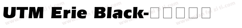 UTM Erie Black字体转换